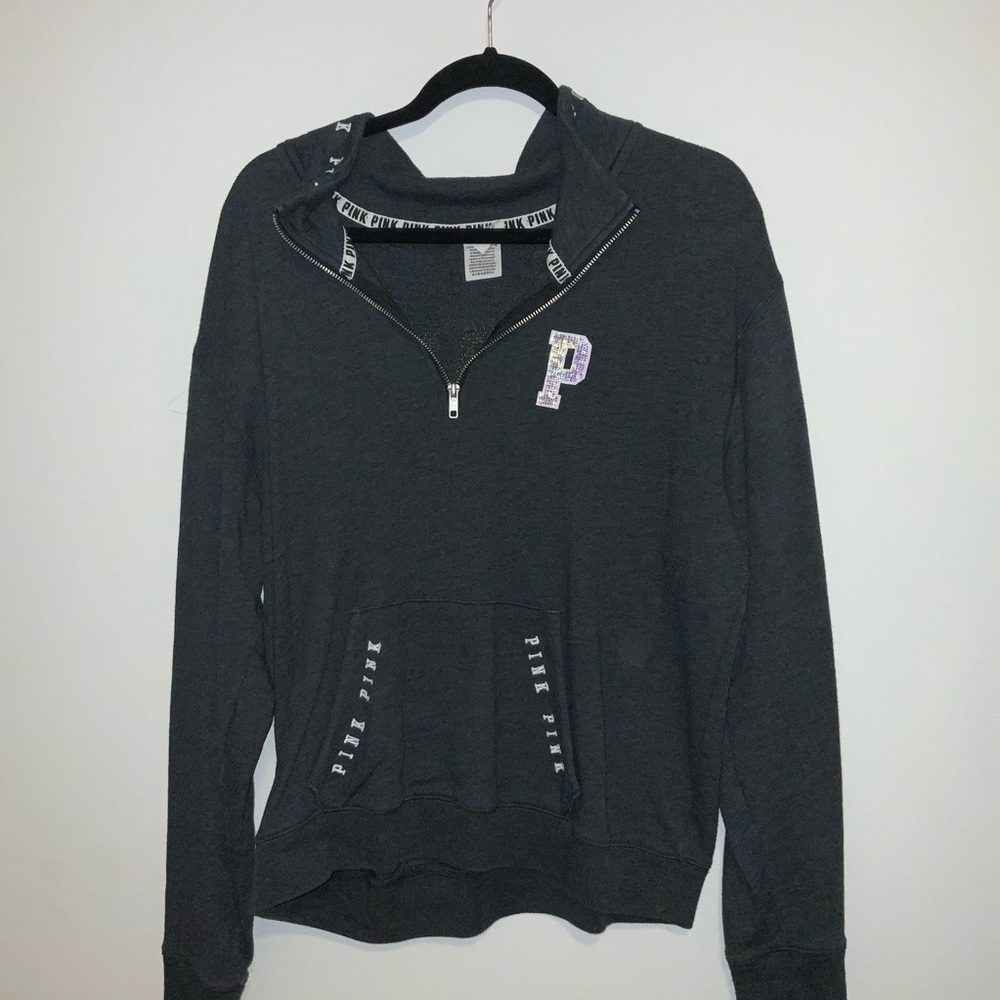 PINK Victoria’s Secret Quarter Zip Sweater Size Large